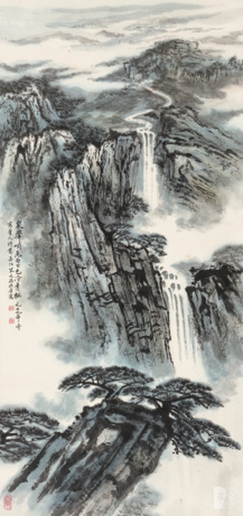 宋文治 1919-1999 唐人诗意图